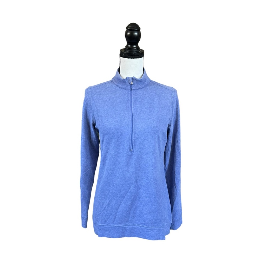 Peter Millar Women’s Blue Half Zip Pullover Sweater Golf Active Sporty Preppy M